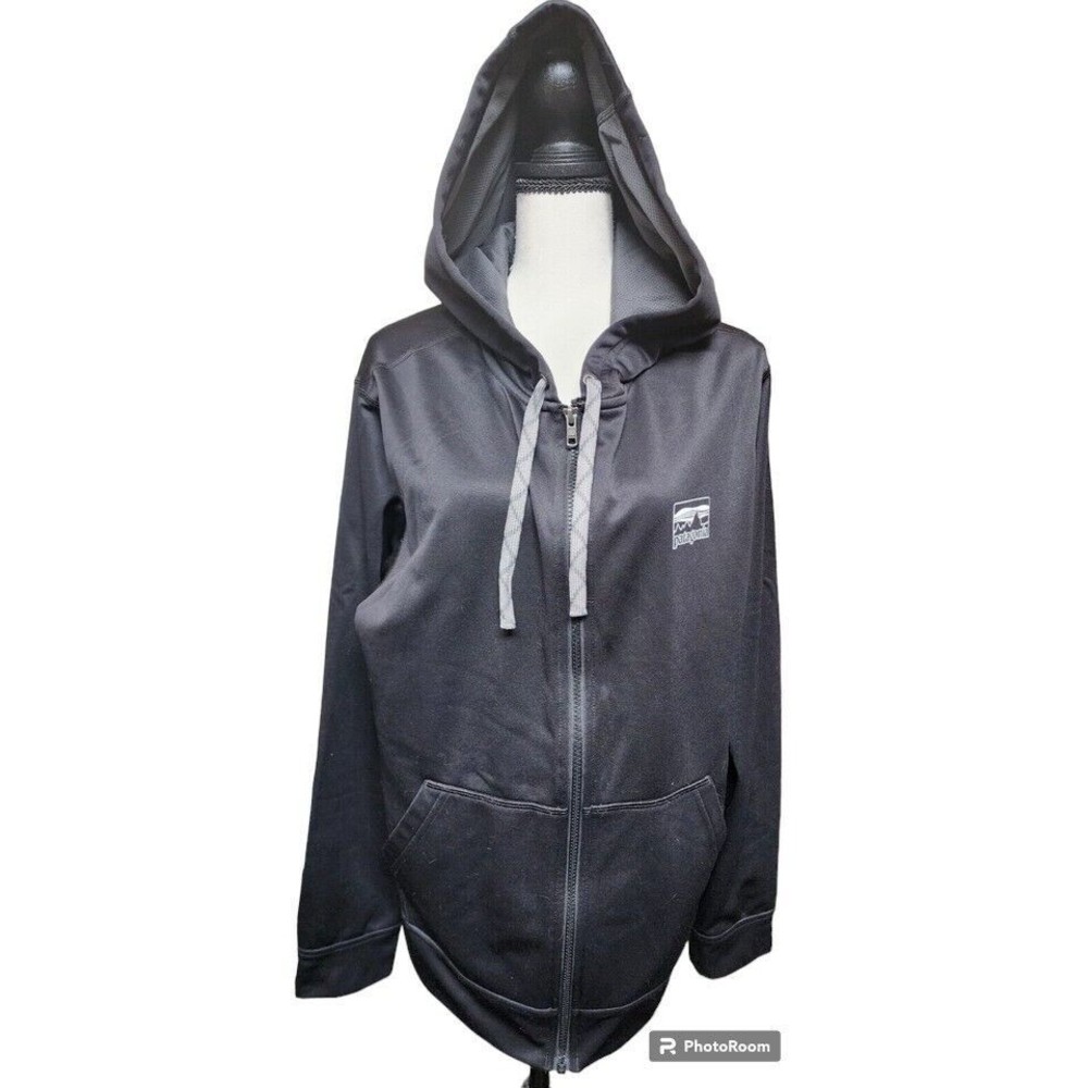 Patagonia Gray Hoodie Full Zip Size Medium Unisex